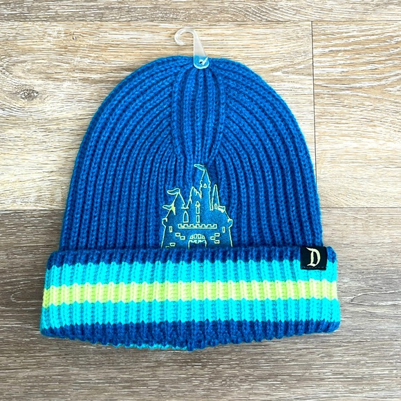 Disney Accessories - New NWT Disney Parks Disneyland castle knit beanie hat OS